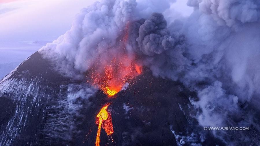 Klyuchevskaya Sopka Volcano Ap Special Information Russia Asia